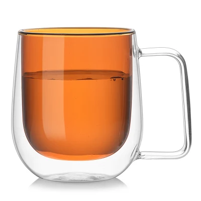 Café Borosilicate Thé Muré En Gros Tasses Qualité Espresso Ensemble Personnalisé avec Soucoupe Réutilisable Linuo Nouvelle Tasse En Verre À Double Paroi