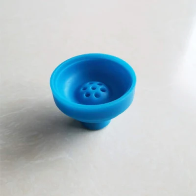 Nouveau produit trou Silicone Shisha narguilé bol tête en Silicone pour Shisha charbon de bois tuyau mite conseils bol en céramique feuille outil accessoire