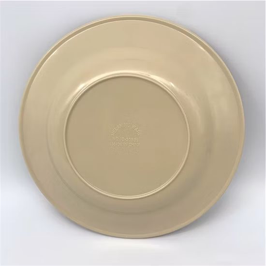 Vaisselle en plastique Assiette à dîner durable en mélamine